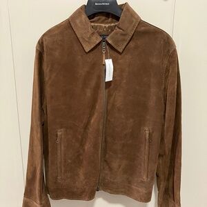 Vintage Banana Republic Camel Brown Suede Jacket (L)